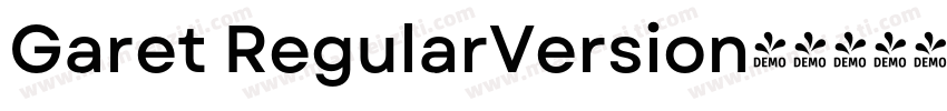 Garet RegularVersion字体转换